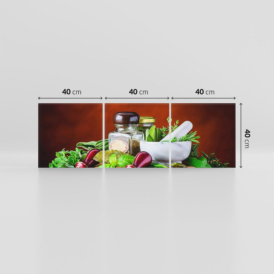 Obraz na płótnie 120x40 - Kulinarna przygoda - do kuchni, przyprawy