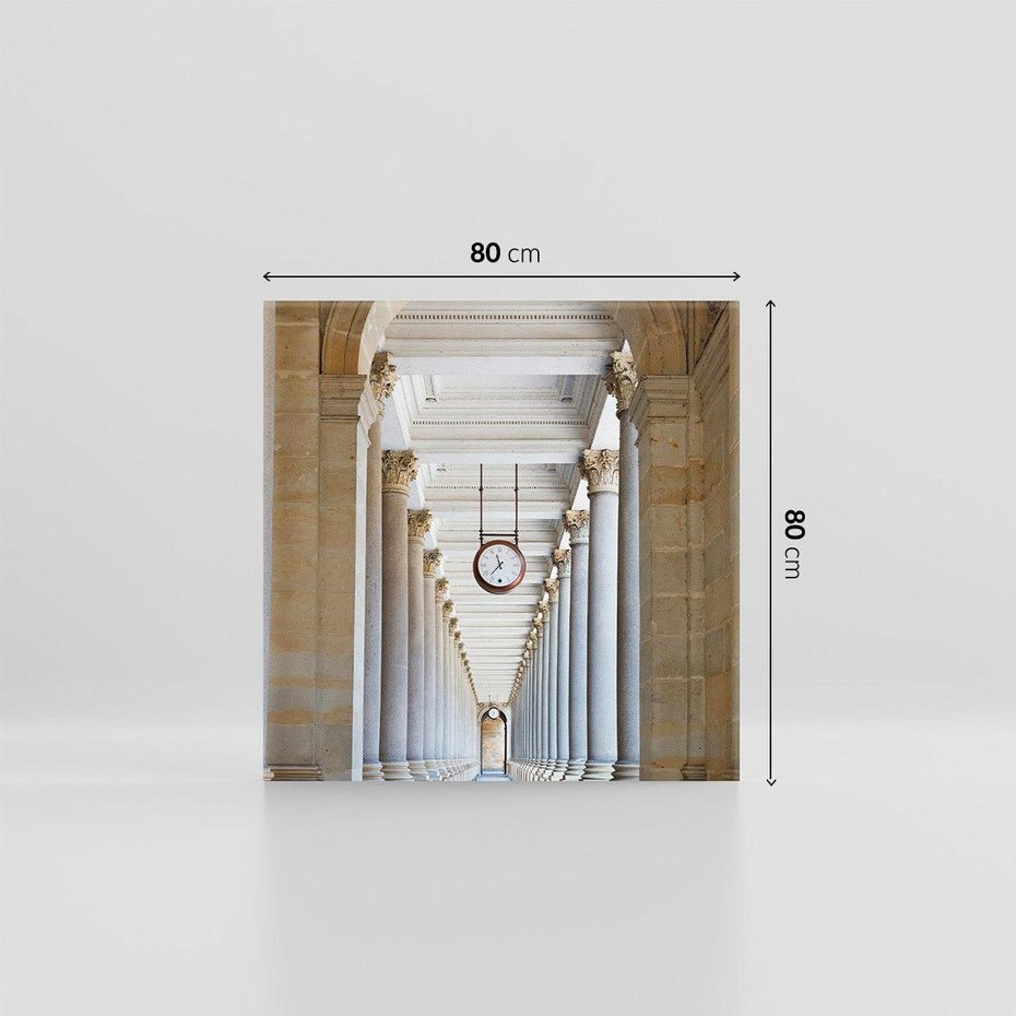 Obraz na płótnie 80x80 - Kolumny Czasu - architektura, kolumny