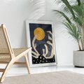 Plakat bez ramy 40x50 - Tajemniczy Księżyc - nowoczesna sztuka, plakat