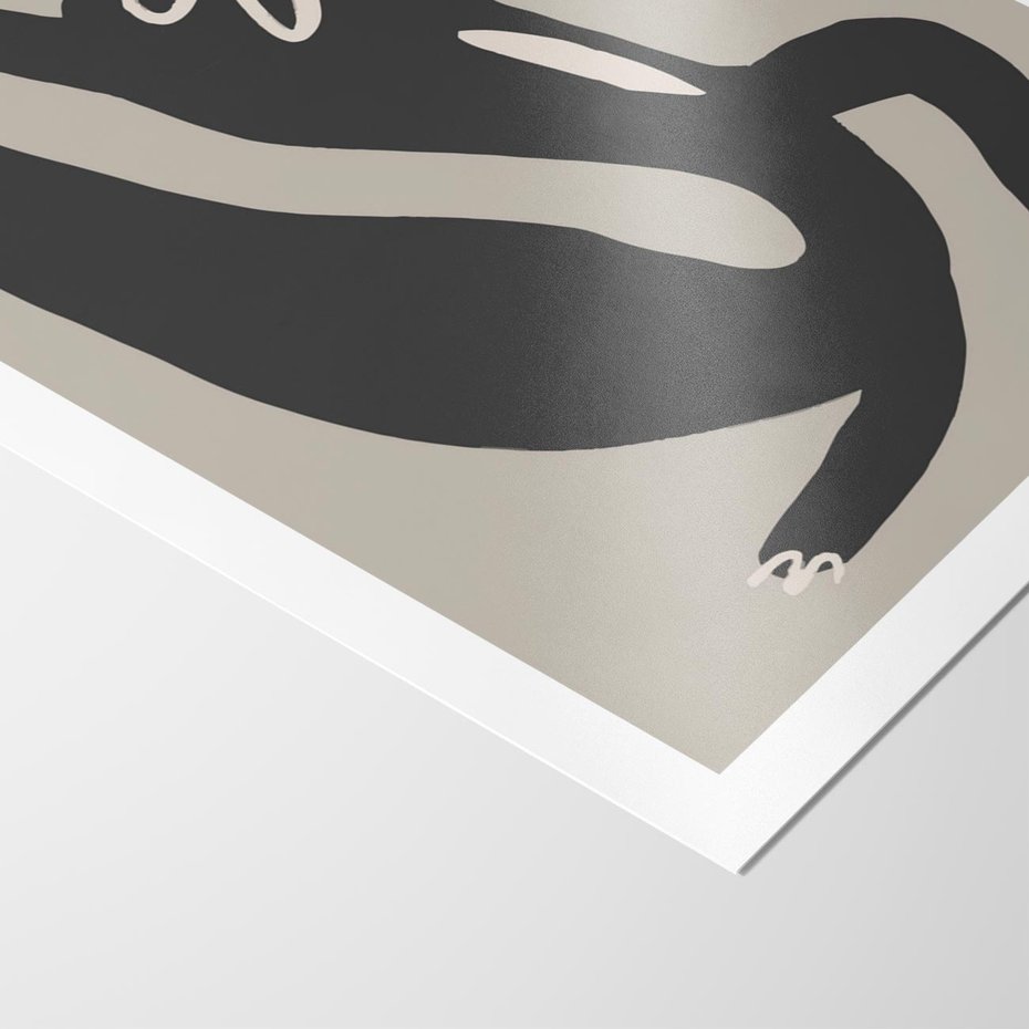 Plakat bez ramy 50x70 - Strukturalne Odbicia Północy - skandynawska sztuka, lis