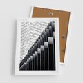 Plakat w ramie 50x70 - Architektura Stopniowa - architektura, budynki - rama biała