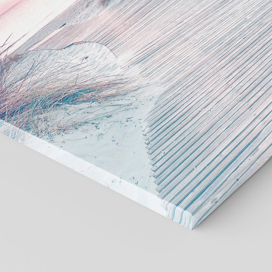 Obraz na płótnie 50x70 - Magia Zachodu Słońca - fotografia, stonowane kolory