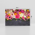 Obraz na płótnie 120x80 - Kompozycje kwiatowe: harmonia natury - kwiaty, kompozycja