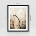 Plakat w ramie 40x50 - Źdźbło Pszenicy: Blisko Natury - źdźbło pszenicy, pszenica - rama czarna