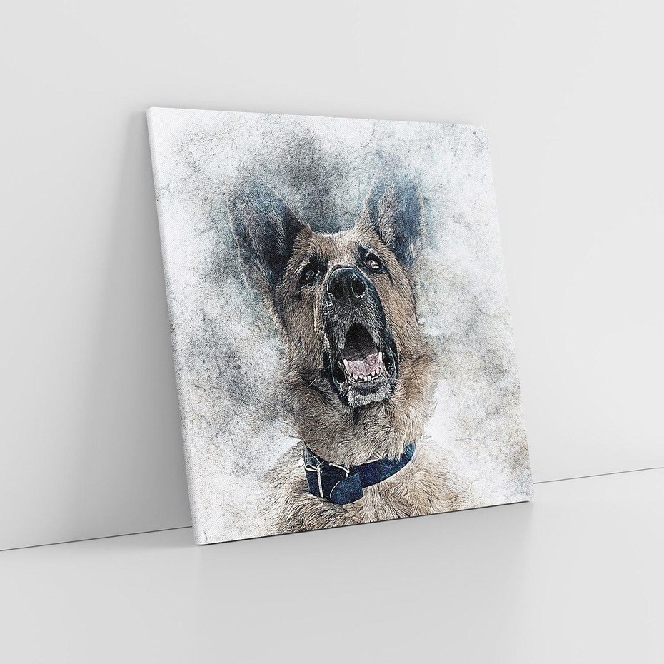 Obraz na płótnie 60x60 - Pies - wierny towarzysz - pies, sztuka