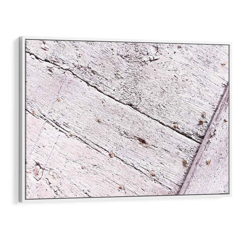 Obraz w ramie 70x50 - Nowoczesna Elegancja - beton, struktura - rama biała