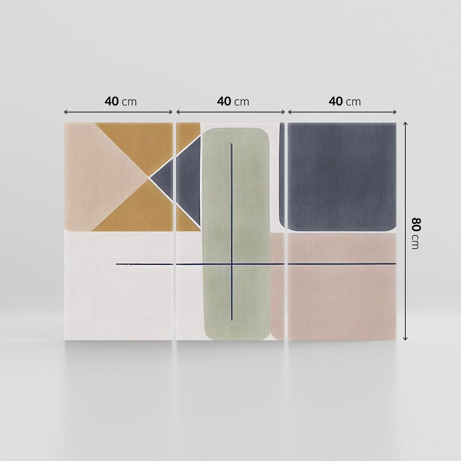 Obraz na płótnie 120x80 - Sztuka Abstrakcji - geometryczne kształty, kolorowe prostokąty