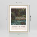 Plakat w ramie 50x70 - Sztuka i Litera - Claude Monet, reprodukcja obrazu - rama drewno