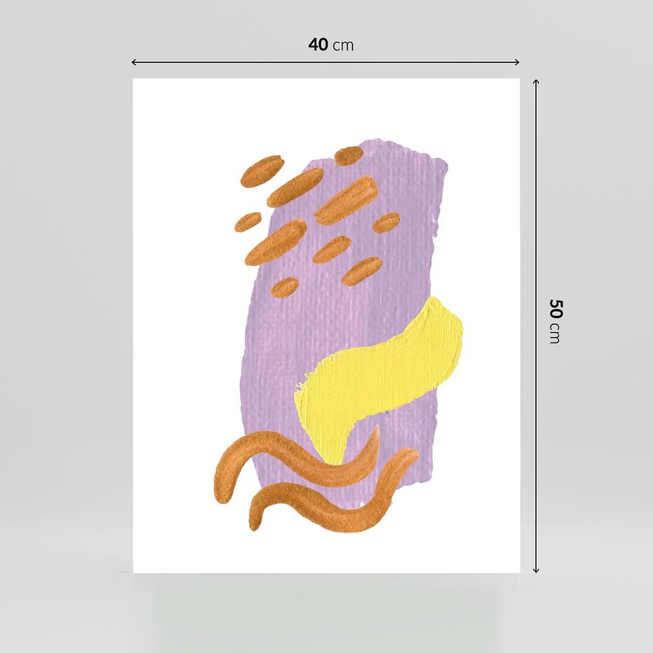 Plakat bez ramy 40x50 - Kolorowe Pastelowe Spektrum - akwarela, minimalizm