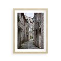 Plakat w ramie 30x40 - Malownicza uliczka we Włoszech - uliczka, Włoch - rama drewno