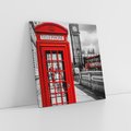 Obraz na płótnie 50x50 - Budka w Londynie - Londyn, budka