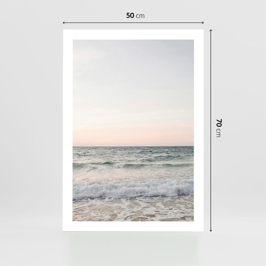 Plakat bez ramy 50x70 - Morze i Fale - morze, fale