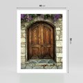 Plakat bez ramy 40x50 - Tajemnicze stare drzwi - stare, drzwi