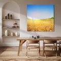 Obraz na płótnie 80x80 - Żyzne Pola - pole, pszenicy