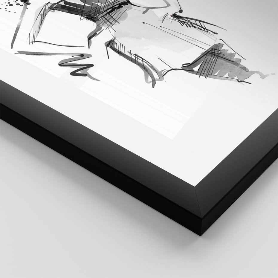 Plakat w ramie 50x70 - Piękno mody i urody - beauty, fashion - rama czarna