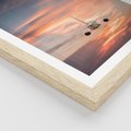 Plakat w ramie 30x40 - Podróż w Kierunku Słońca - samolot, samolot w powietrzu - rama drewno