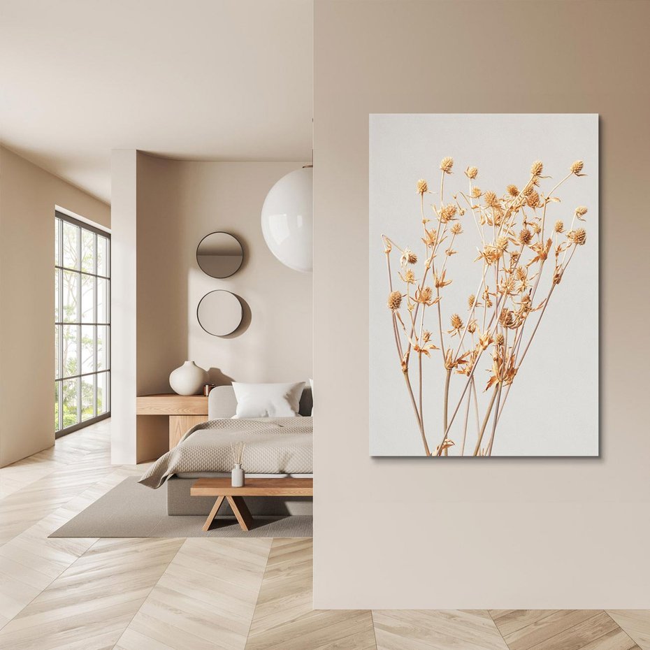 Obraz na płótnie 80x120 - Delikatne gipsówki - gipsówka, suche