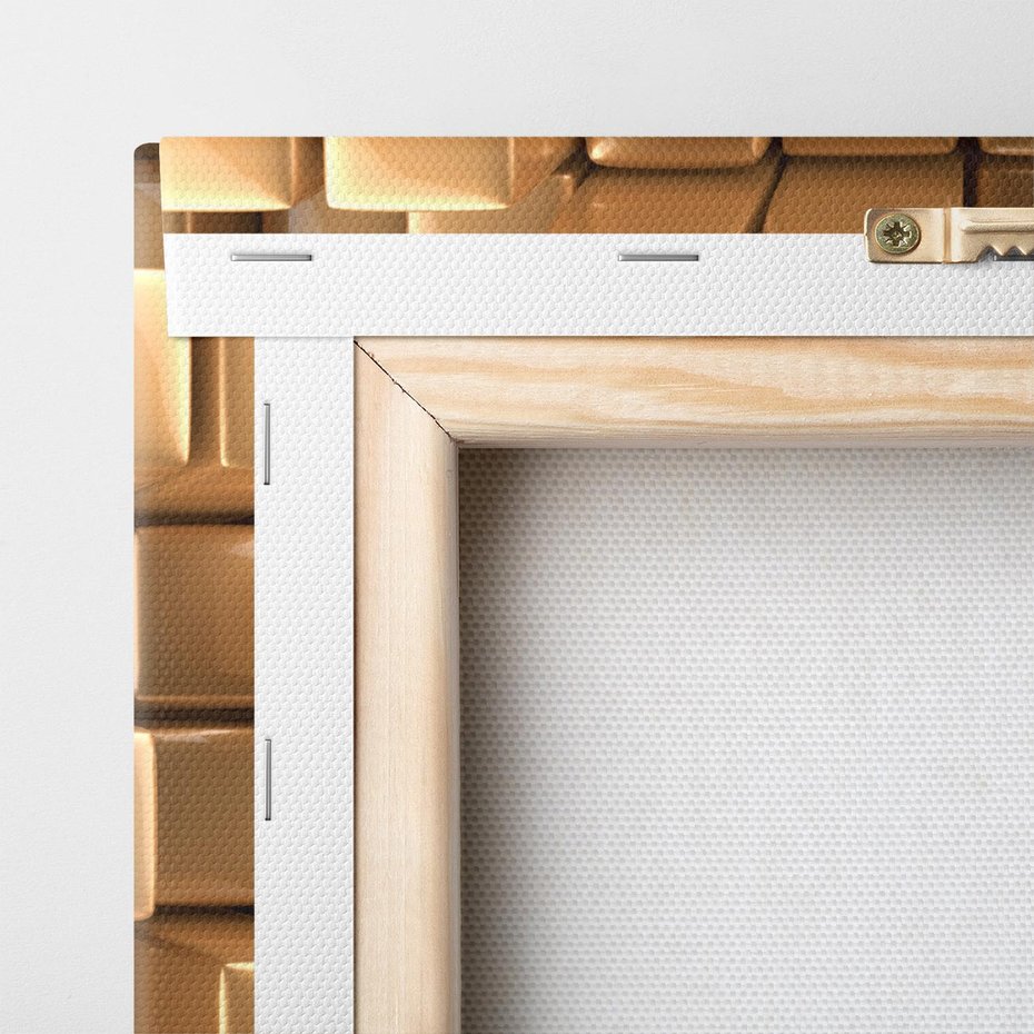 Obraz na płótnie 120x60 - Błyszcząca Elegancja - złoto, 3d