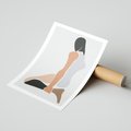 Plakat bez ramy 21x30 - Widok Abstrakcyjny - abstrakcyjny obraz, minimalizm