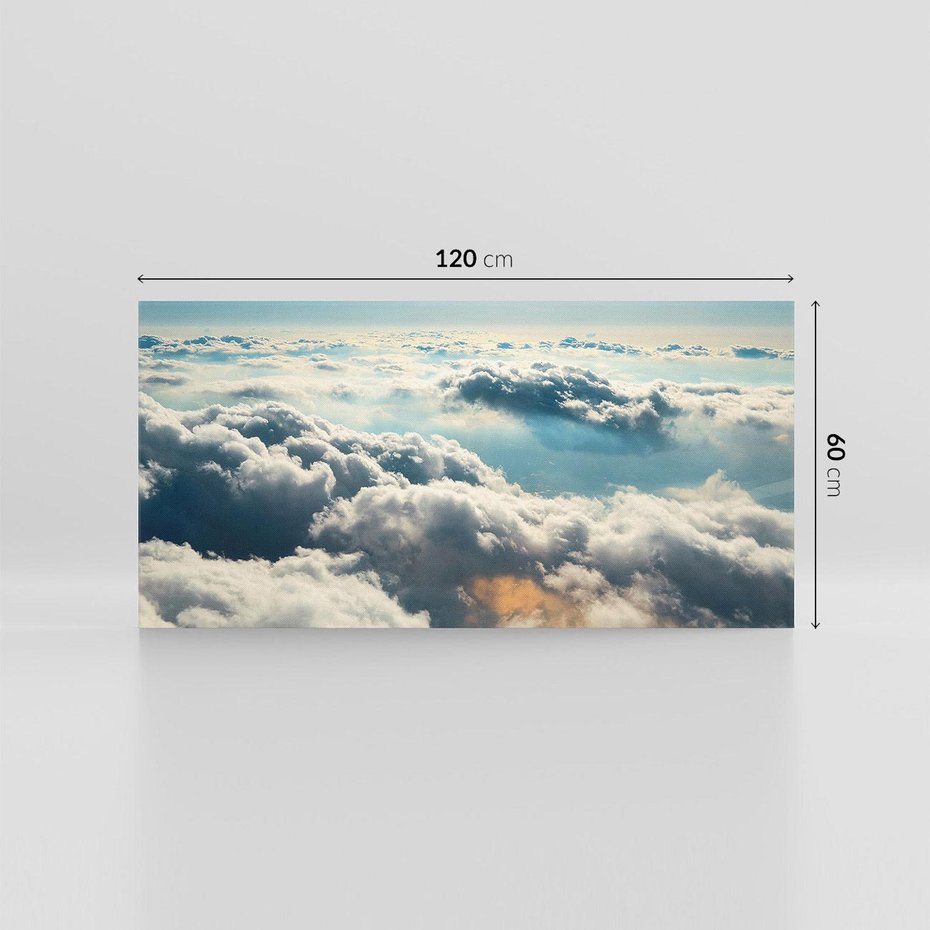 Obraz na płótnie 120x60 - kontemplacja nad horyzontem - niebo, chmury