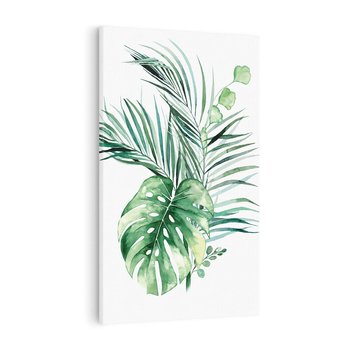 Obraz na płótnie 50x70 - Przyjemność Złotej Natury - złote, liście