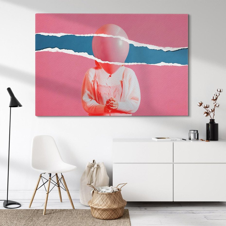 Obraz na płótnie 120x80 - Kolaż Wyobraźni - kolaż zdjęć, styl retro