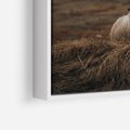 Obraz w ramie 80x120 - Owiecka panorama - góry, owca - rama biała