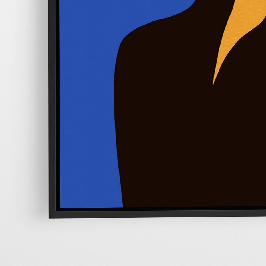 Obraz w ramie 70x100 - Energetyczne Zestawienie - sztuka nowoczesna, plakat - rama czarna