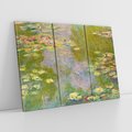 Obraz na płótnie 120x80 - "Lilie wodne" (1919), Claude Monet - Reprodukcja - reprodukcja, obraz na płótnie