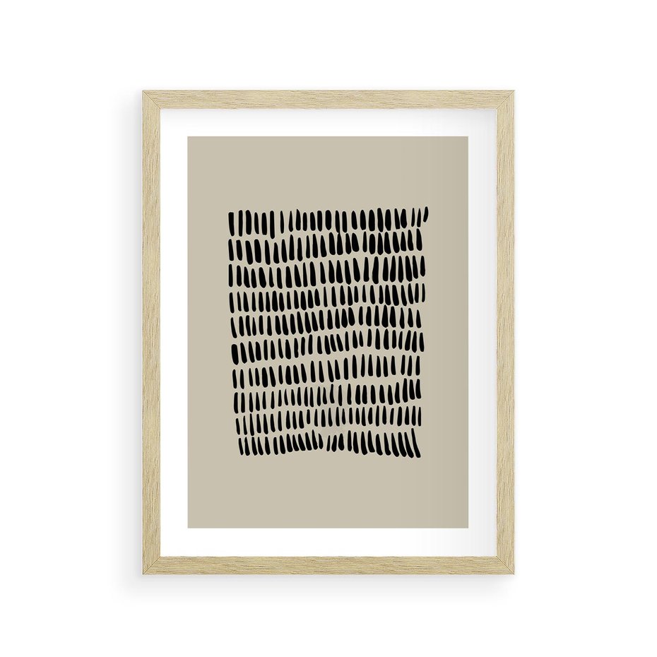 Plakat w ramie 30x40 - Echa Zapomnianych Wymiarów - nowoczesna sztuka, plakat - rama drewno