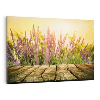 Obraz na płótnie 100x70 - Delikatność i Urok - lawenda, kwiat