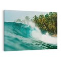 Obraz na płótnie 70x50 - Rajskie Wybrzeże - fotografia, duża fala