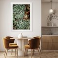 Plakat bez ramy 40x50 - Zielona Uroda Sukulentów - sukulenty, zielone liście