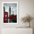 Plakat bez ramy 40x50 - Uliczka z charakterystyczną budką w Londynie - Londyn, budka