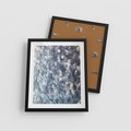 Plakat w ramie 40x50 - Magia Śnieżnych Kryształków - śnieg, szron - rama czarna