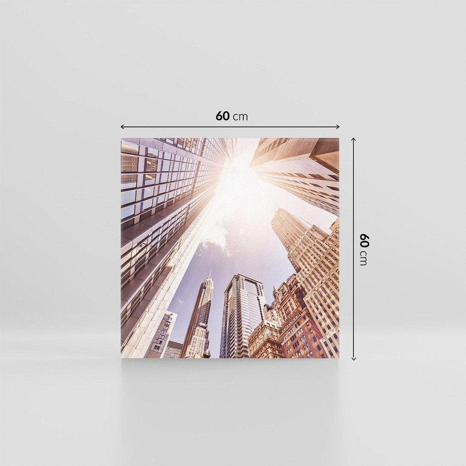 Obraz na płótnie 60x60 - Oczami artysty - miasto, perspektywa