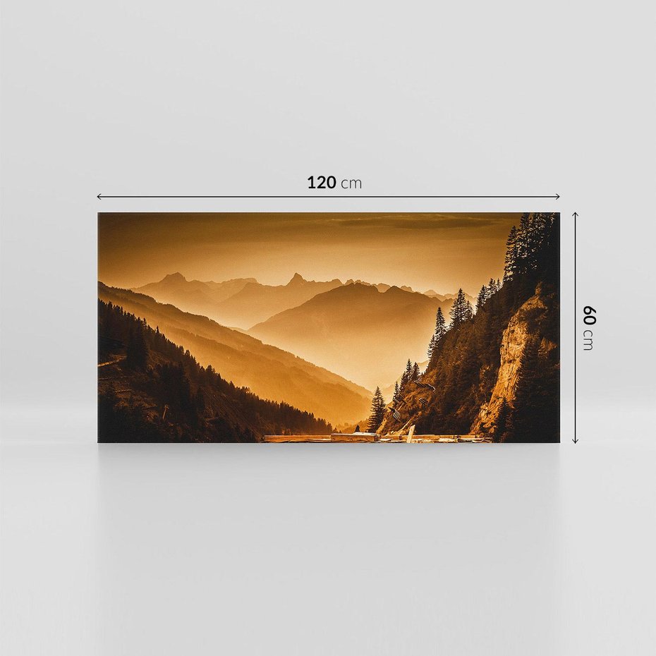 Obraz na płótnie 120x60 - Góry w krajobrazie - góry, krajobraz