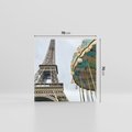 Obraz na płótnie 70x70 - Delikatność kolorów - wieża, Eiffla