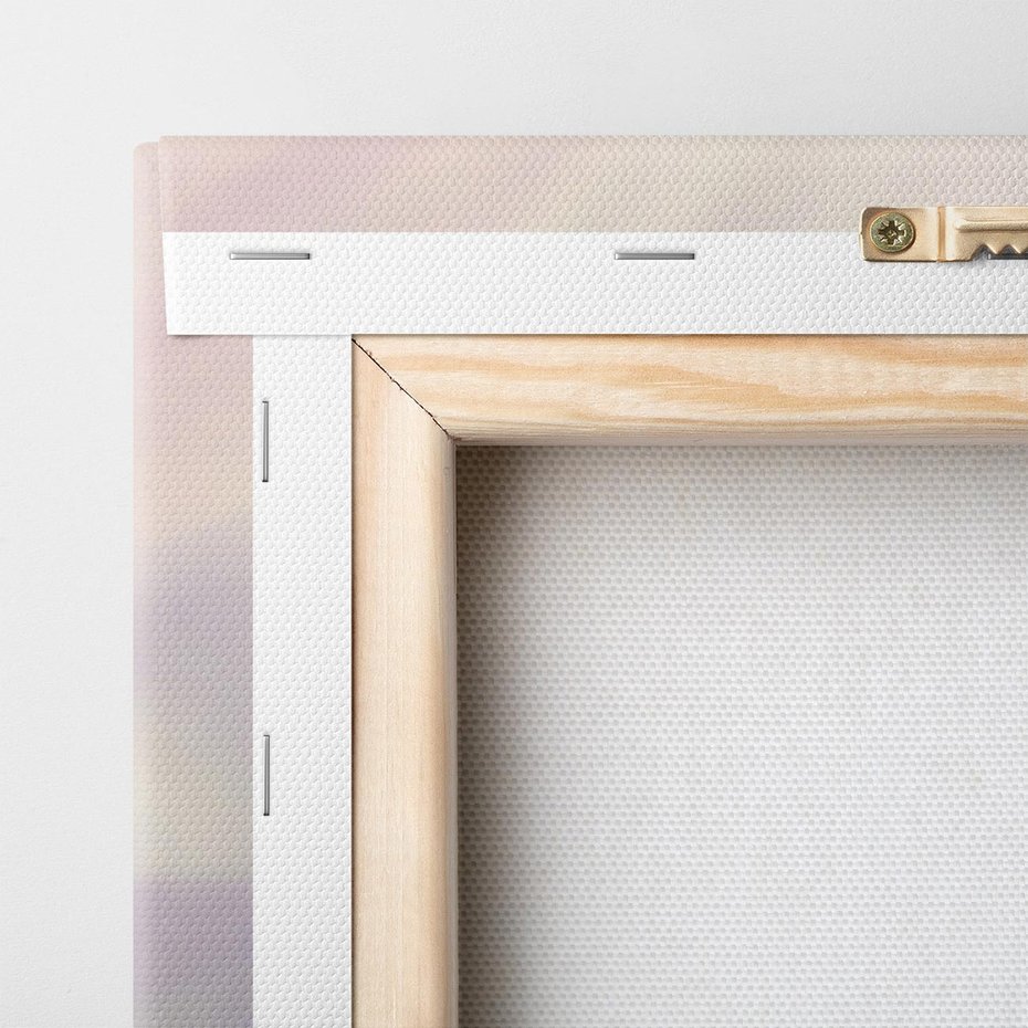 Obraz na płótnie 100x70 - Ruchoma cisza widzenia - akwarela, subtelene