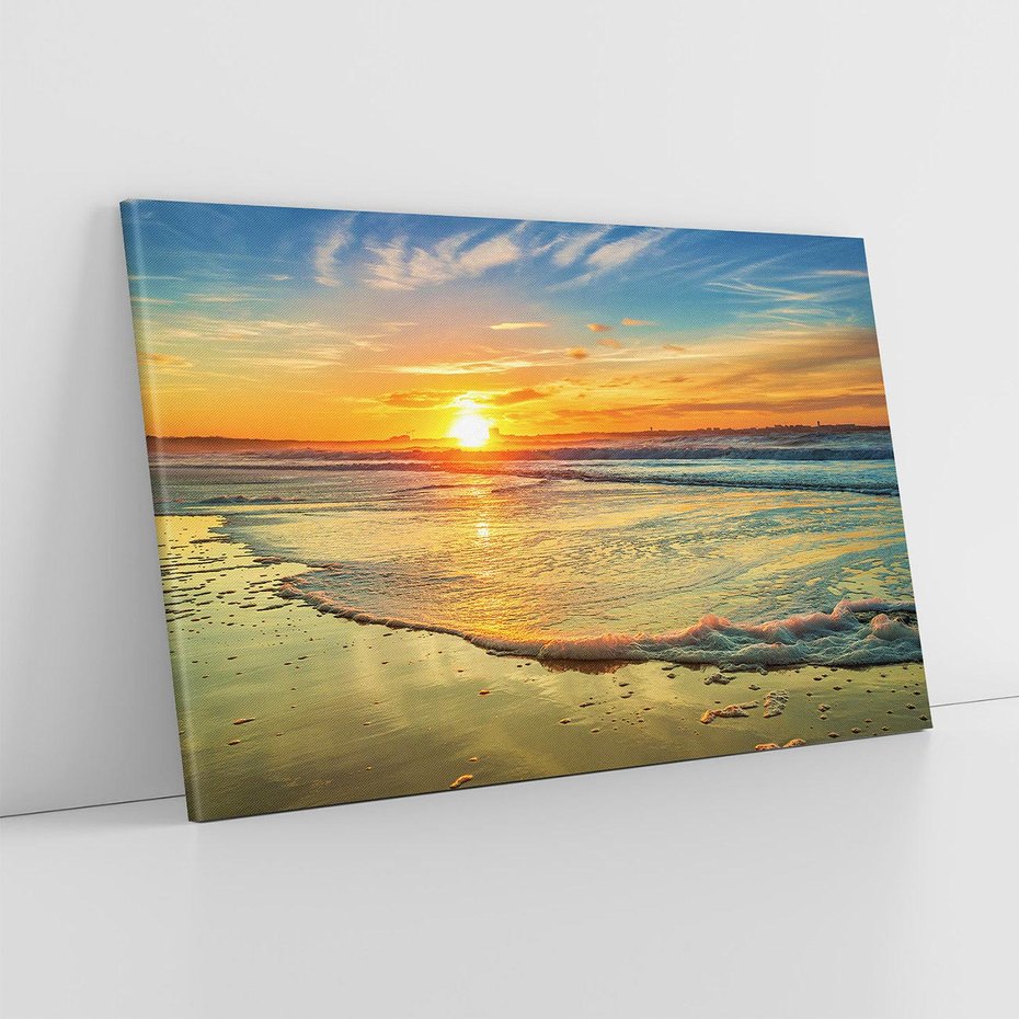 Obraz na płótnie 70x50 - Magia Chwil - zachód słońca,