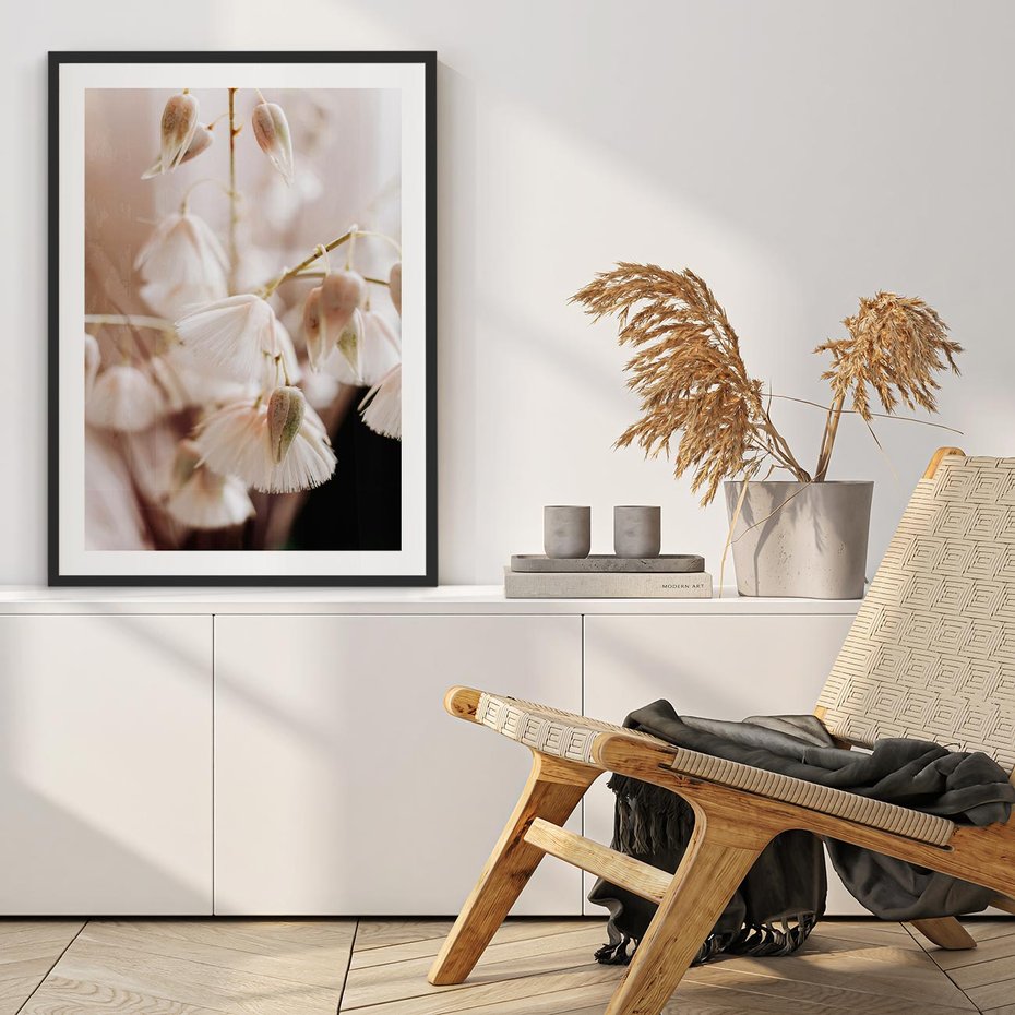 Plakat bez ramy 21x30 - Suszona Delikatność - suszone kwiaty, rośliny