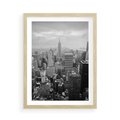 Plakat w ramie 50x70 - Majestatyczne Wysokości - Nowy Jork, wieżowce - rama drewno