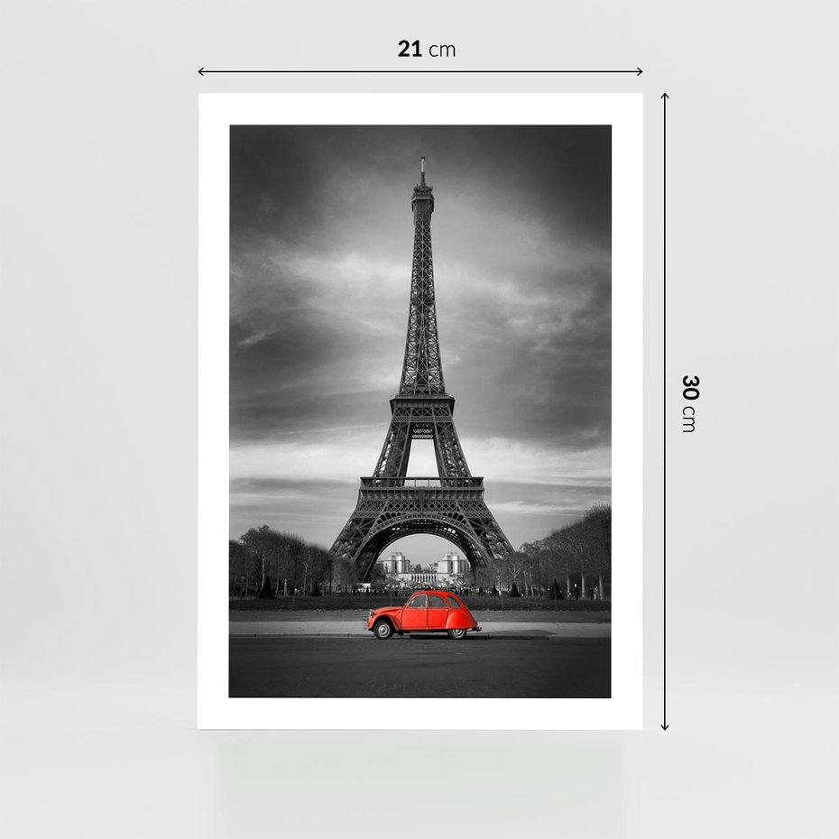 Plakat bez ramy 21x30 - Elegancja Wieży - wieża, Eiffla