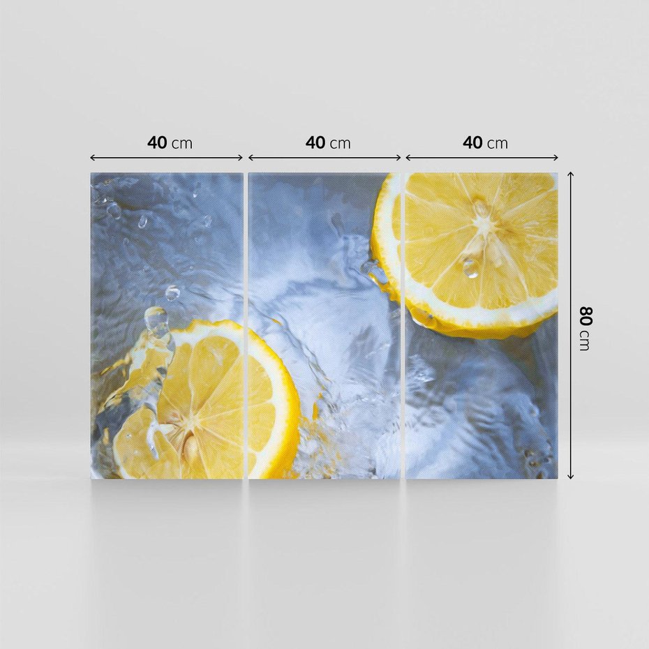 Obraz na płótnie 120x80 - Cytryny Kwasowa Świeżość - cytryny, owoce