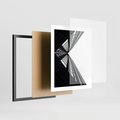 Plakat w ramie 40x50 - Nowoczesność w Linii - architektura, proste linie - rama czarna