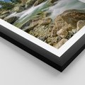Plakat w ramie 30x40 - Górski strumyk w harmonii - strumyk, górski - rama czarna