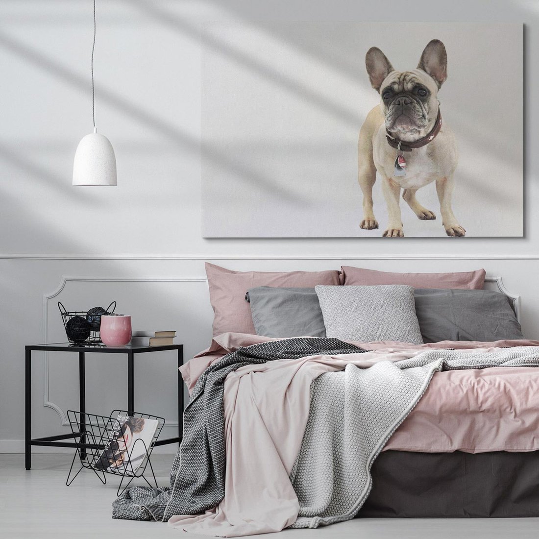 Obraz na płótnie 120x80 - Wernisaż psiego wdzięku - pies, piesek