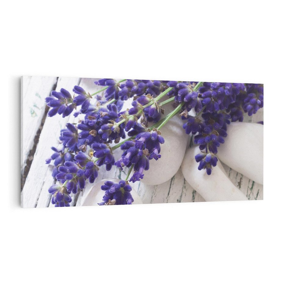 Obraz na płótnie 120x60 - relaks z aromatem - lawenda, spa