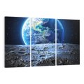Obraz na płótnie 120x80 - Mistrzowskie spojrzenie na Ziemię - ziemia, kosmos