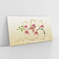 Obraz na płótnie 120x60 - Kwiatowa harmonia w SPA - orchidea, kwiat